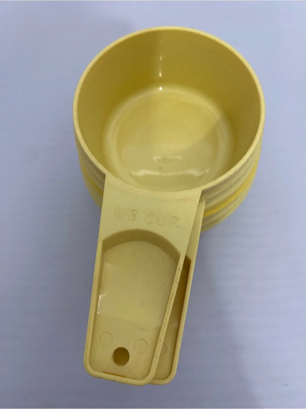Yellow Plastic Measuring Cups